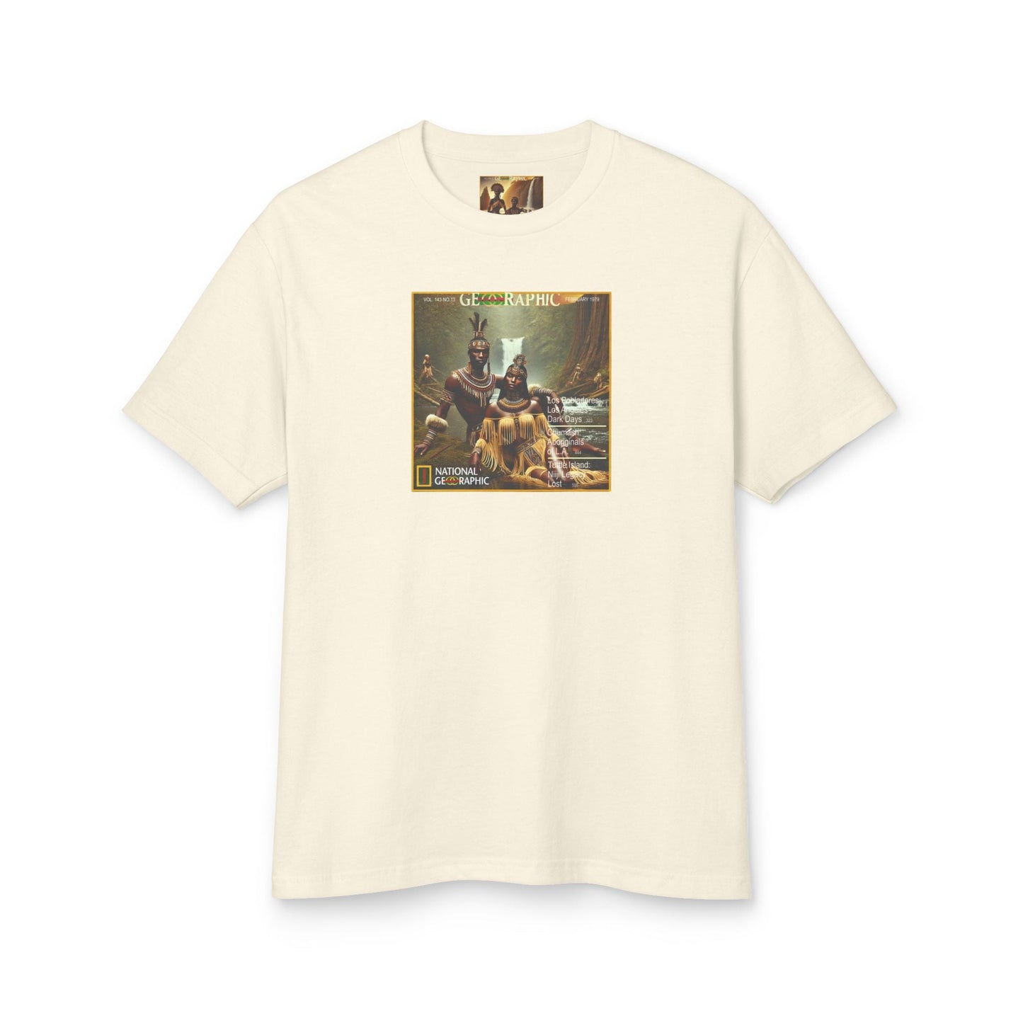 Turtle Island Amaru Khan Aborigine Unisex Garment-Dyed Heavyweight Cotton Tee