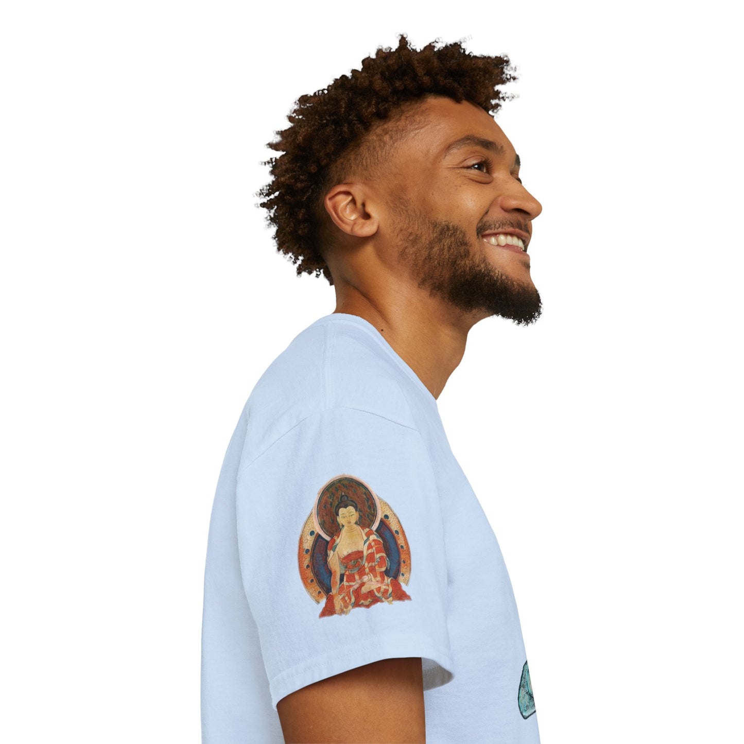Fine Art Buddha Chalk Drawing Print Unisex Ultra Cotton Tee