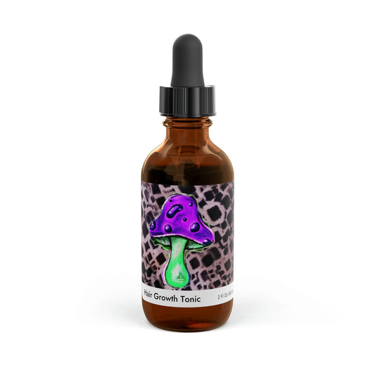 Tumeric and Caffeine Hair Growth Tonic, 2oz Shroom