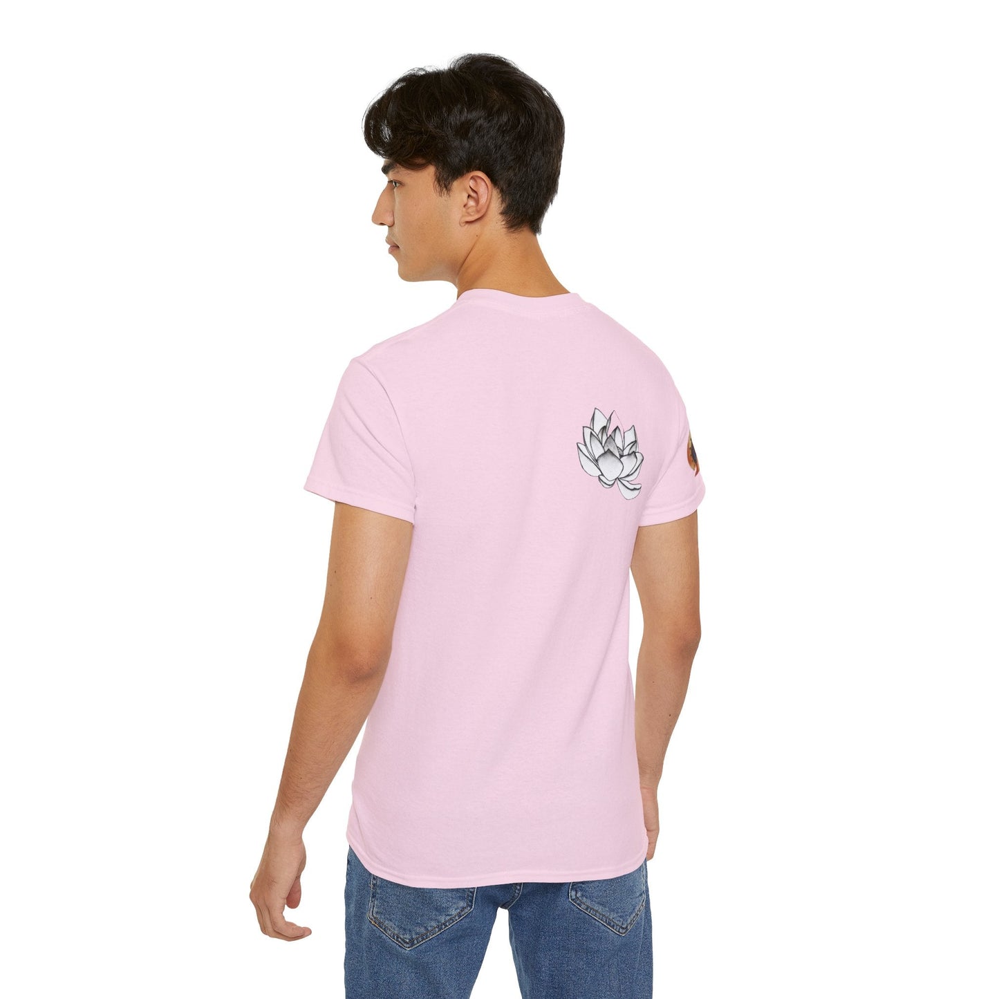 Fine Art Buddha Chalk Drawing Print Unisex Ultra Cotton Tee