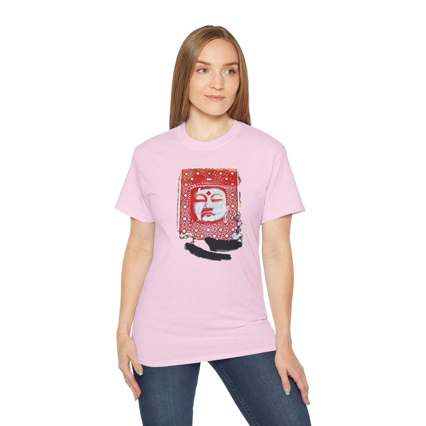 Fine Art Buddha Tablet Print Unisex Ultra Cotton Tee