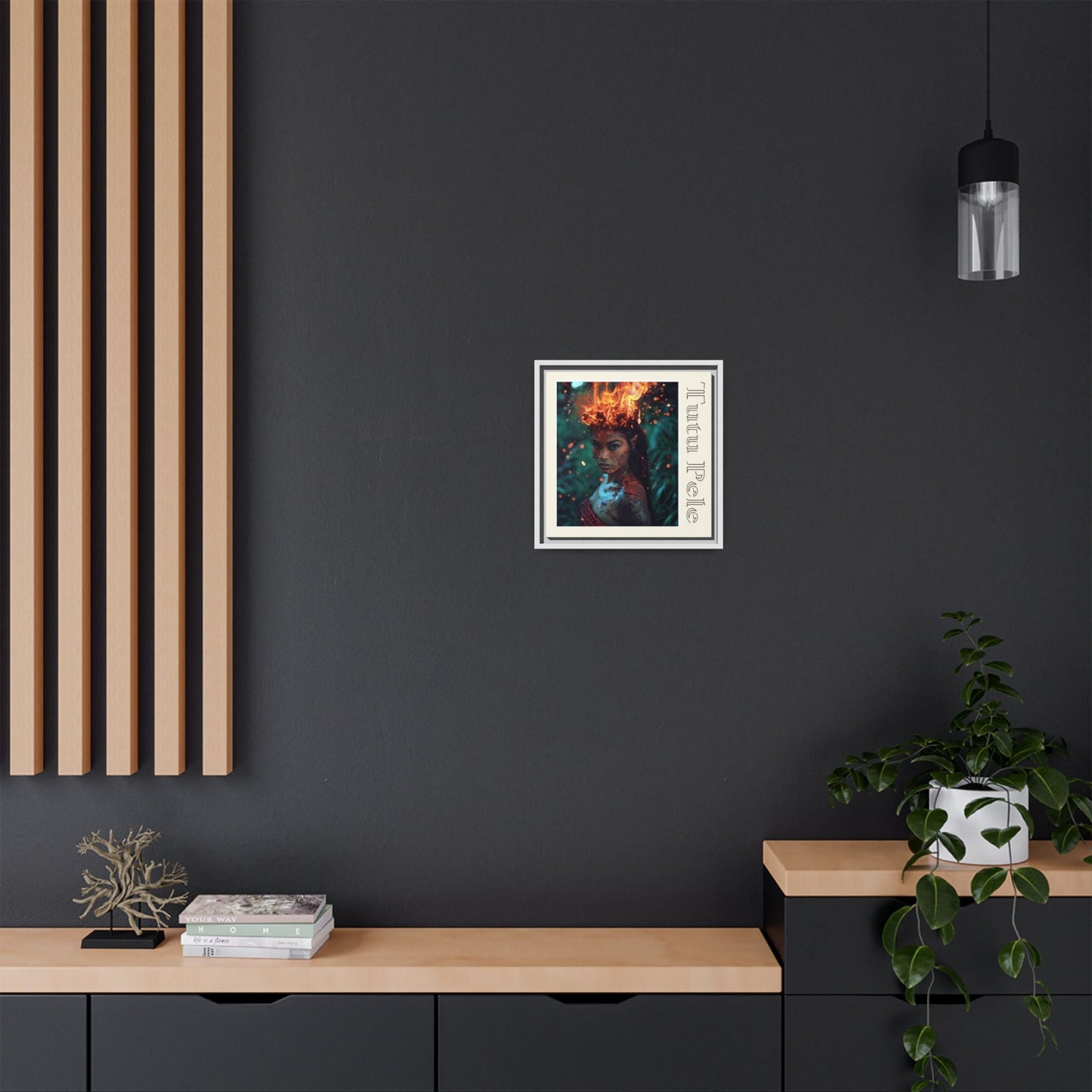 Tūtū Pele Aziza & Fae Matte Canvas Framed