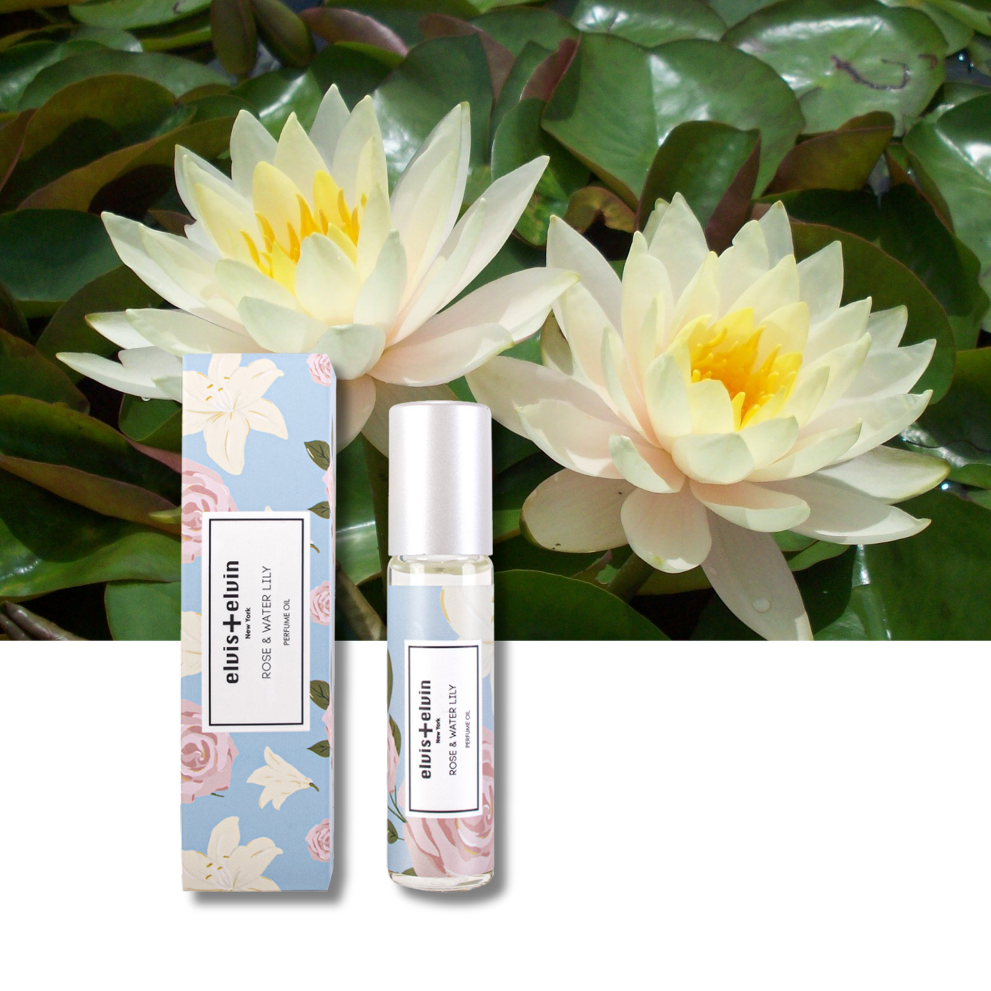 Rose & Water Lily Perfume Oil by elvis+elvin