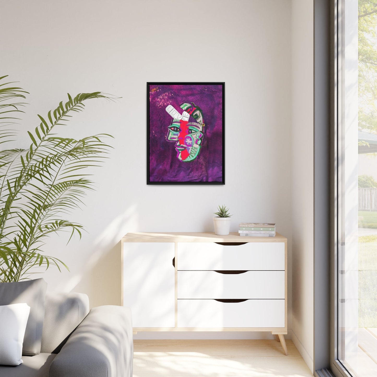 LOVE PILL PYSOP Matte Canvas, Black Frame