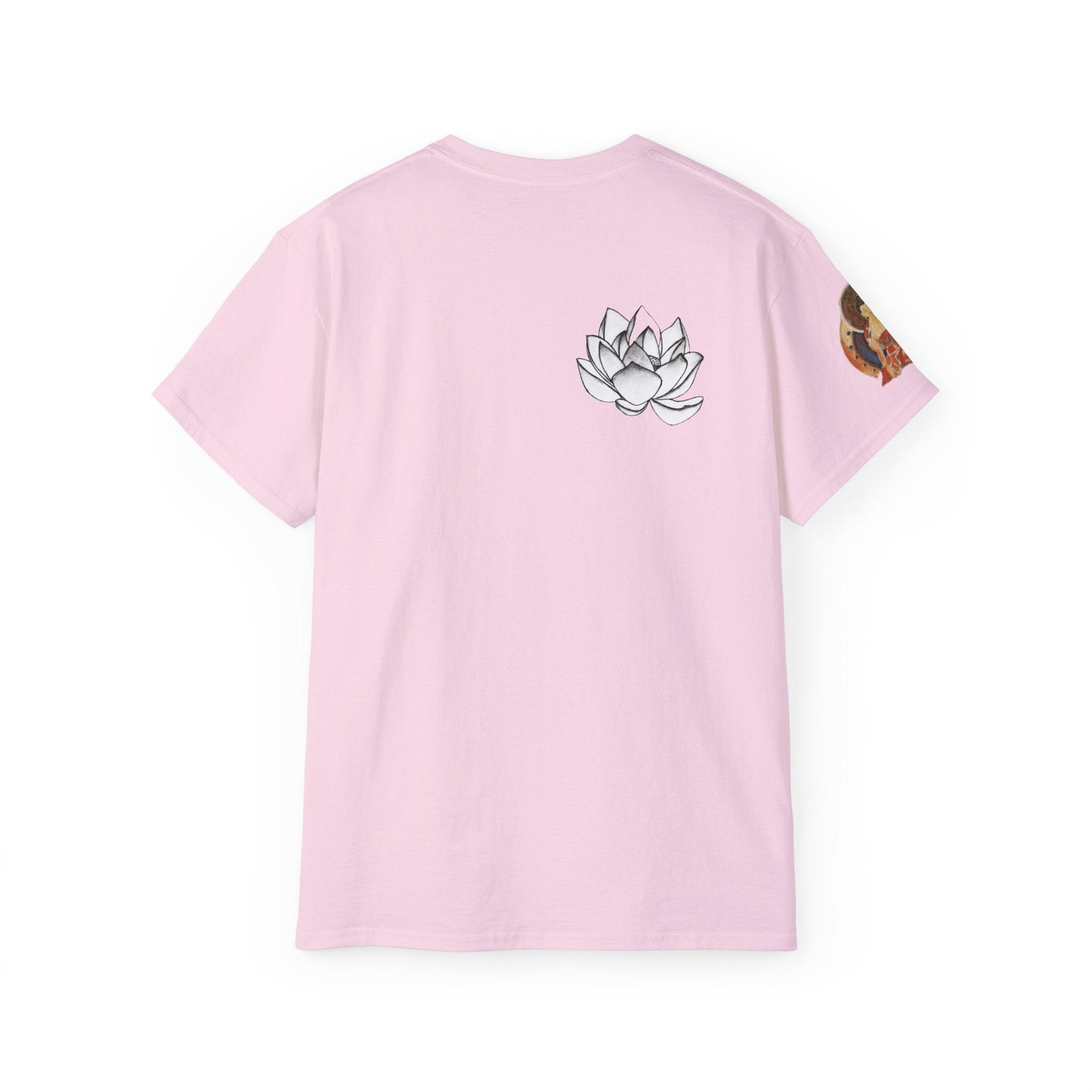 Fine Art Buddha Chalk Drawing Print Unisex Ultra Cotton Tee
