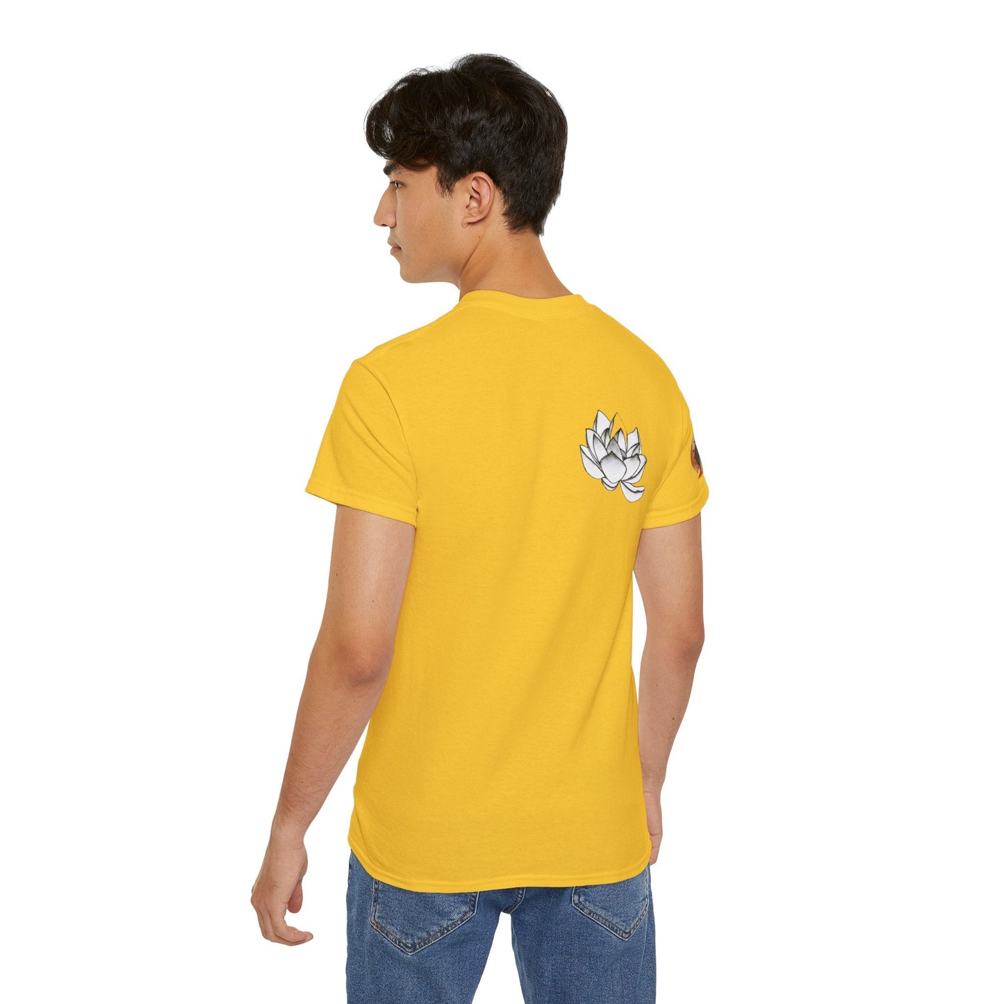 Fine Art Buddha Chalk Drawing Print Unisex Ultra Cotton Tee