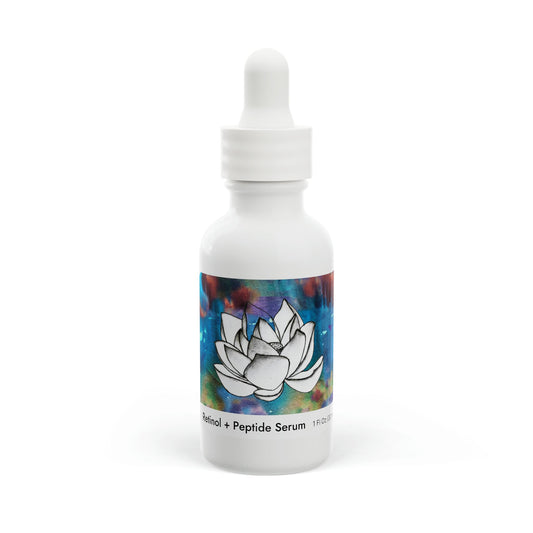 Retinol and Peptide Rejuvenating Face Serum, 1oz Lotus