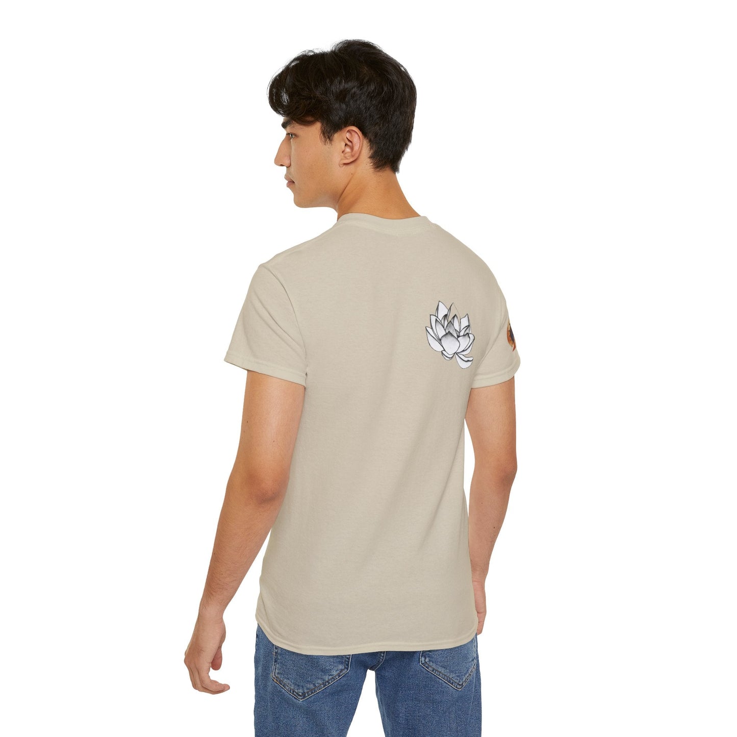 Fine Art Buddha Chalk Drawing Print Unisex Ultra Cotton Tee