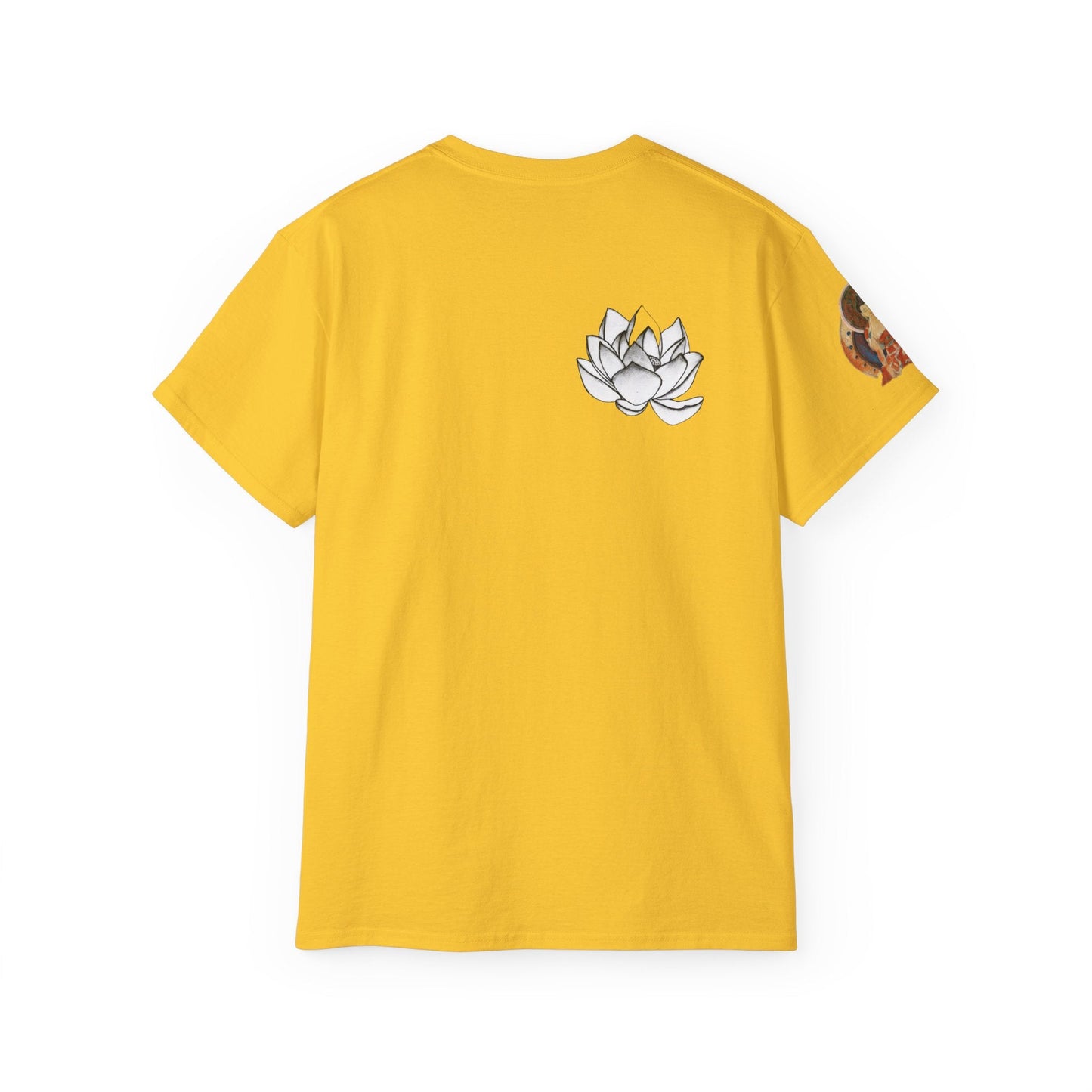 Fine Art Buddha Chalk Drawing Print Unisex Ultra Cotton Tee