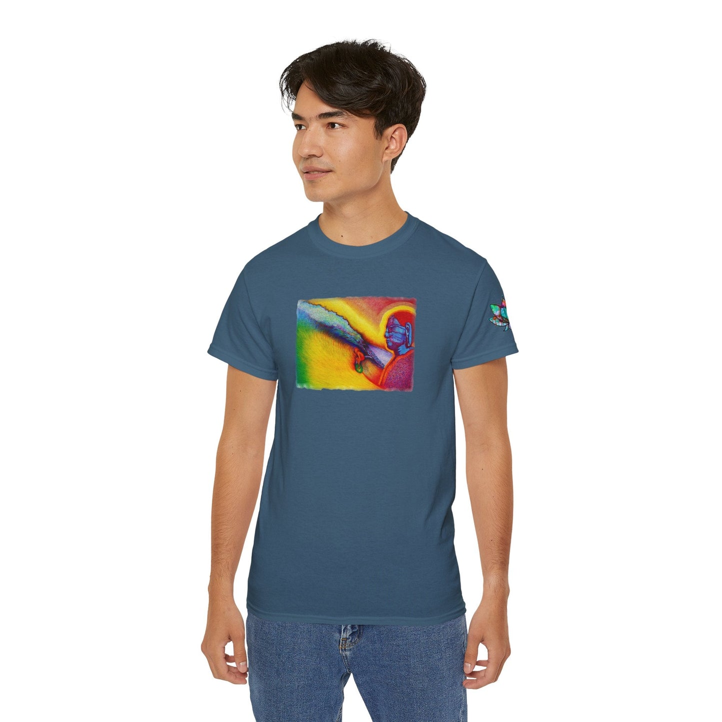 Surf is My Buddha Tablet Print Unisex Ultra Cotton Tee