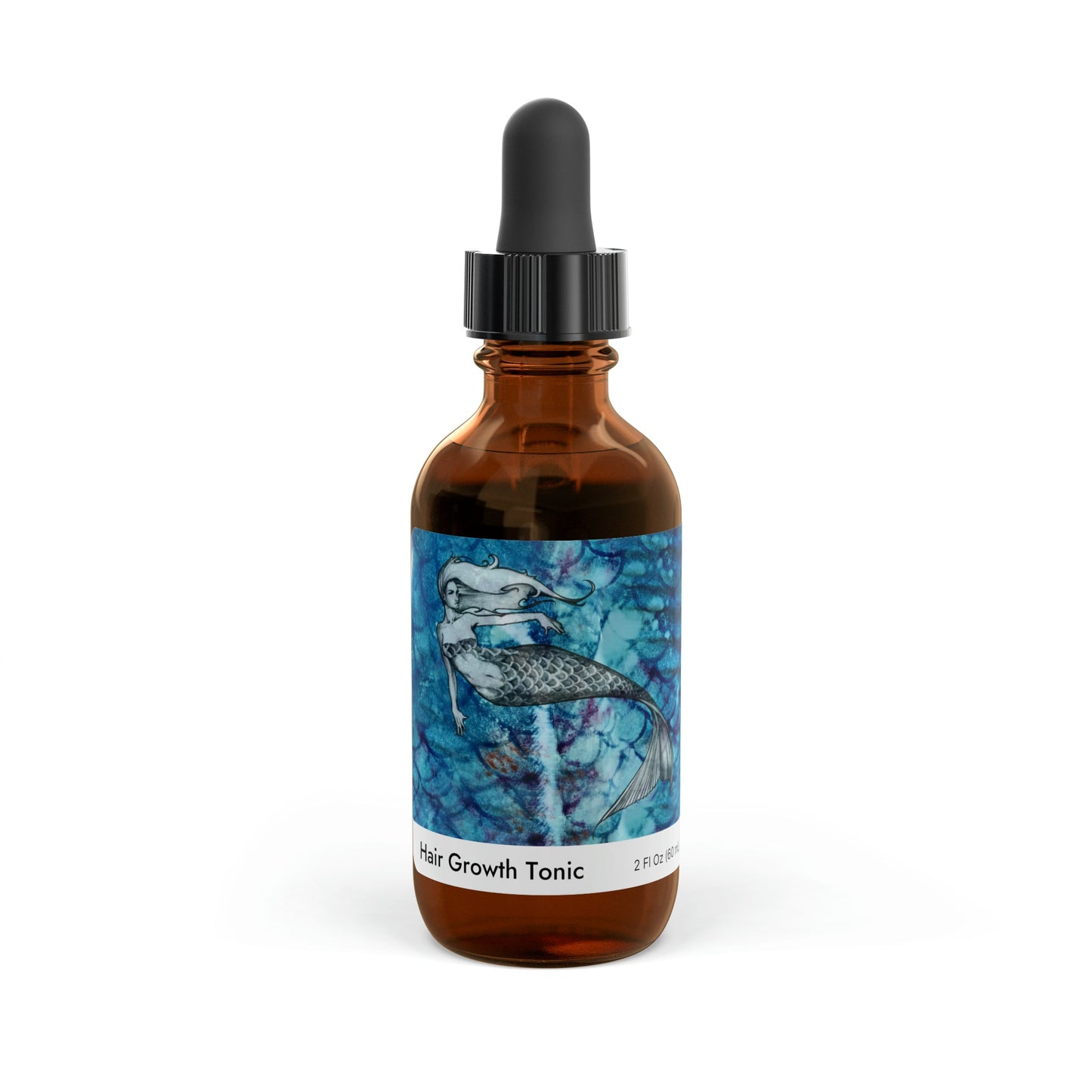 Biotin, Tumeric and Caffeine Hair Growth Tonic, 2oz Mermaid