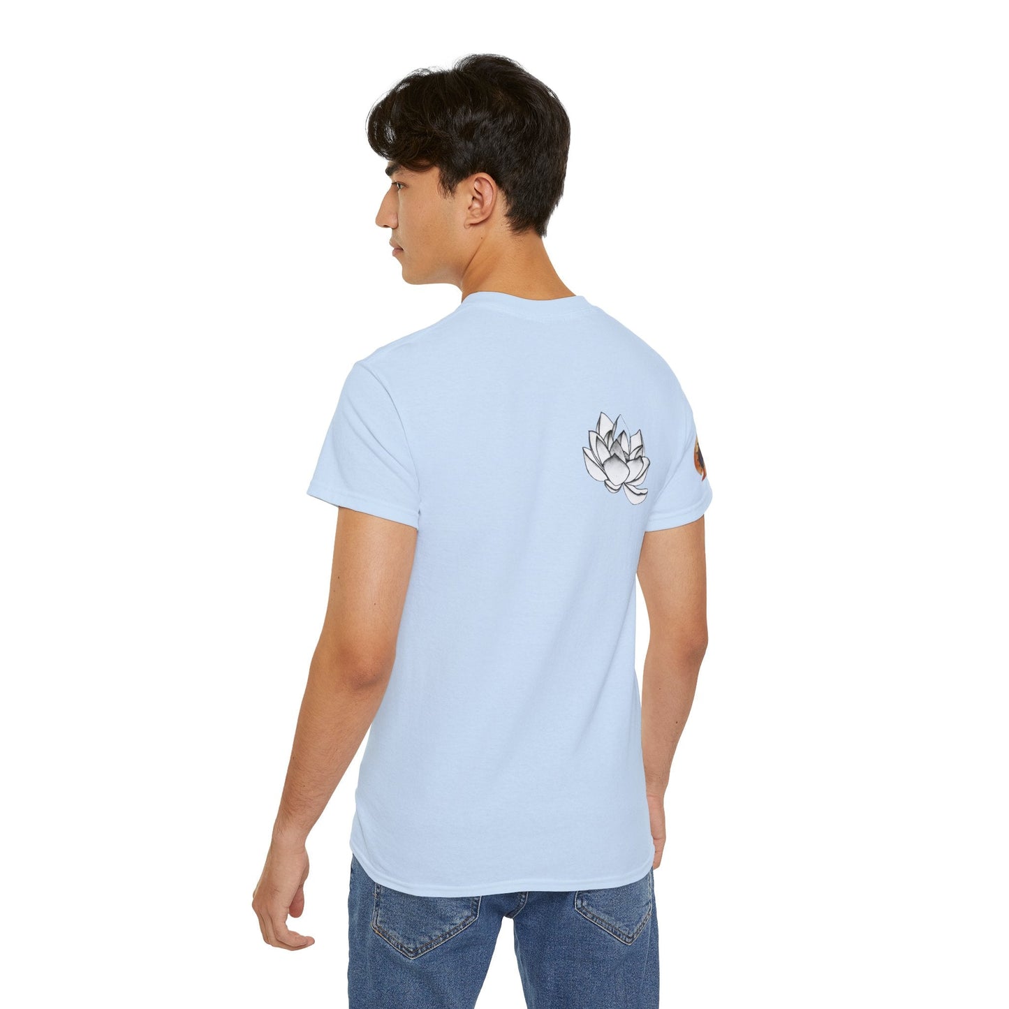 Fine Art Buddha Chalk Drawing Print Unisex Ultra Cotton Tee