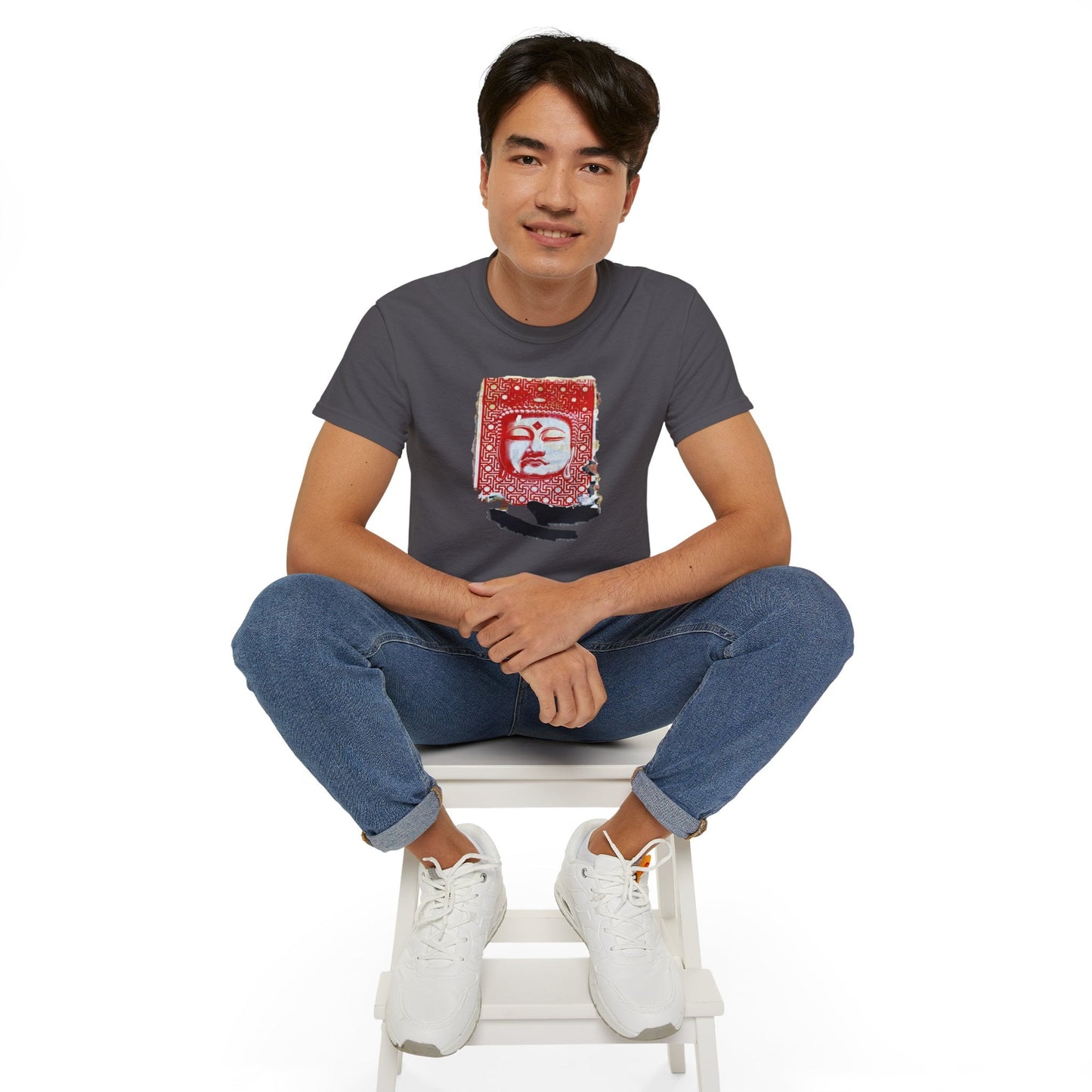 Fine Art Buddha Tablet Print Unisex Ultra Cotton Tee