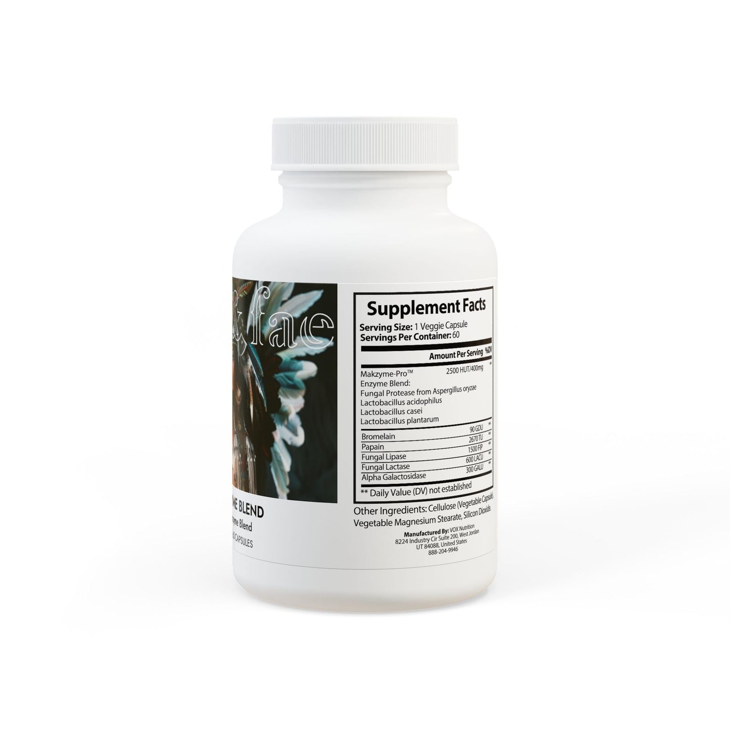 Aziza & Fae Digestive Enzyme Blend Supplement (60 Capsules)