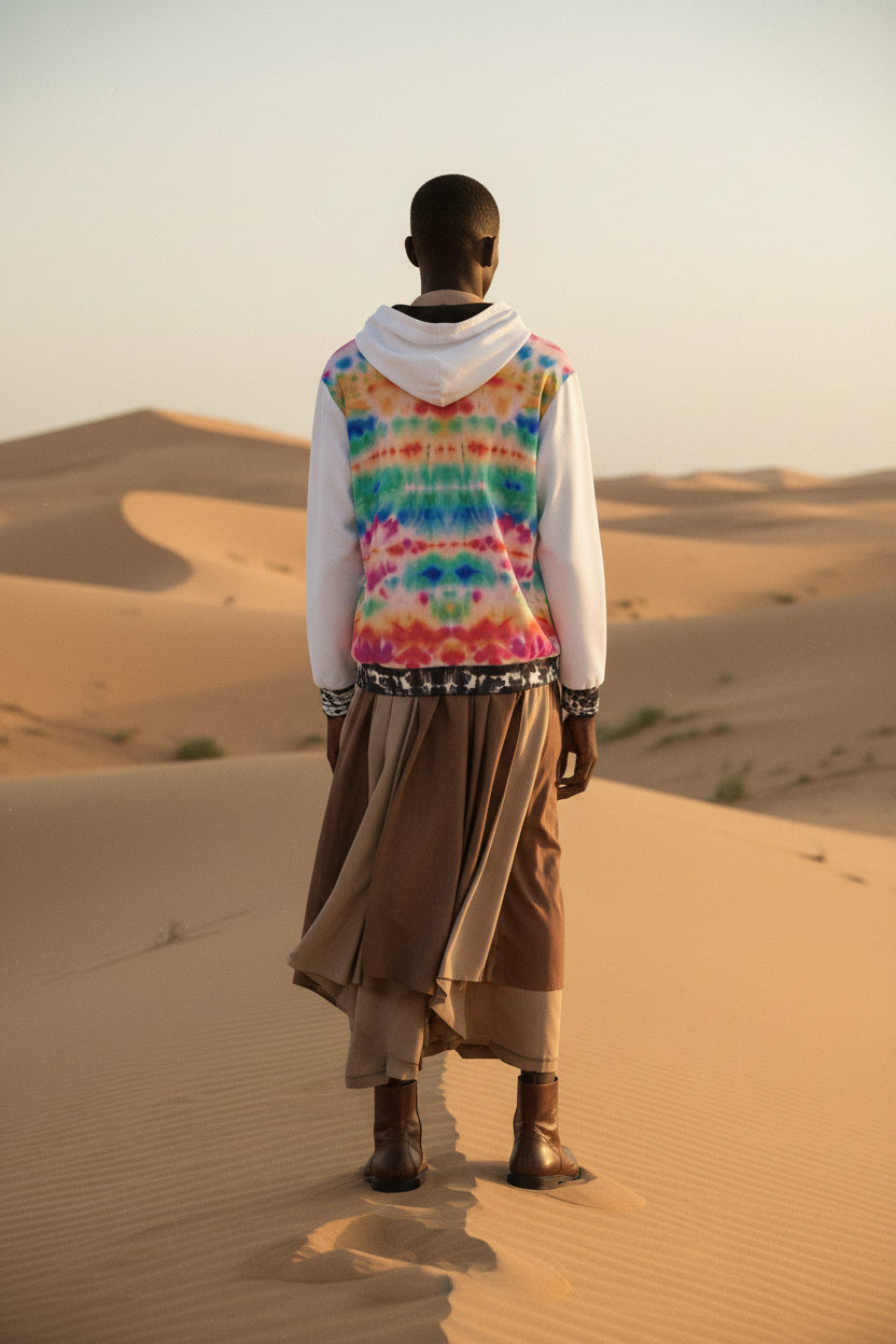 Shibori Life is Great Limited Edition Cotton Unisex Zip Hoodie