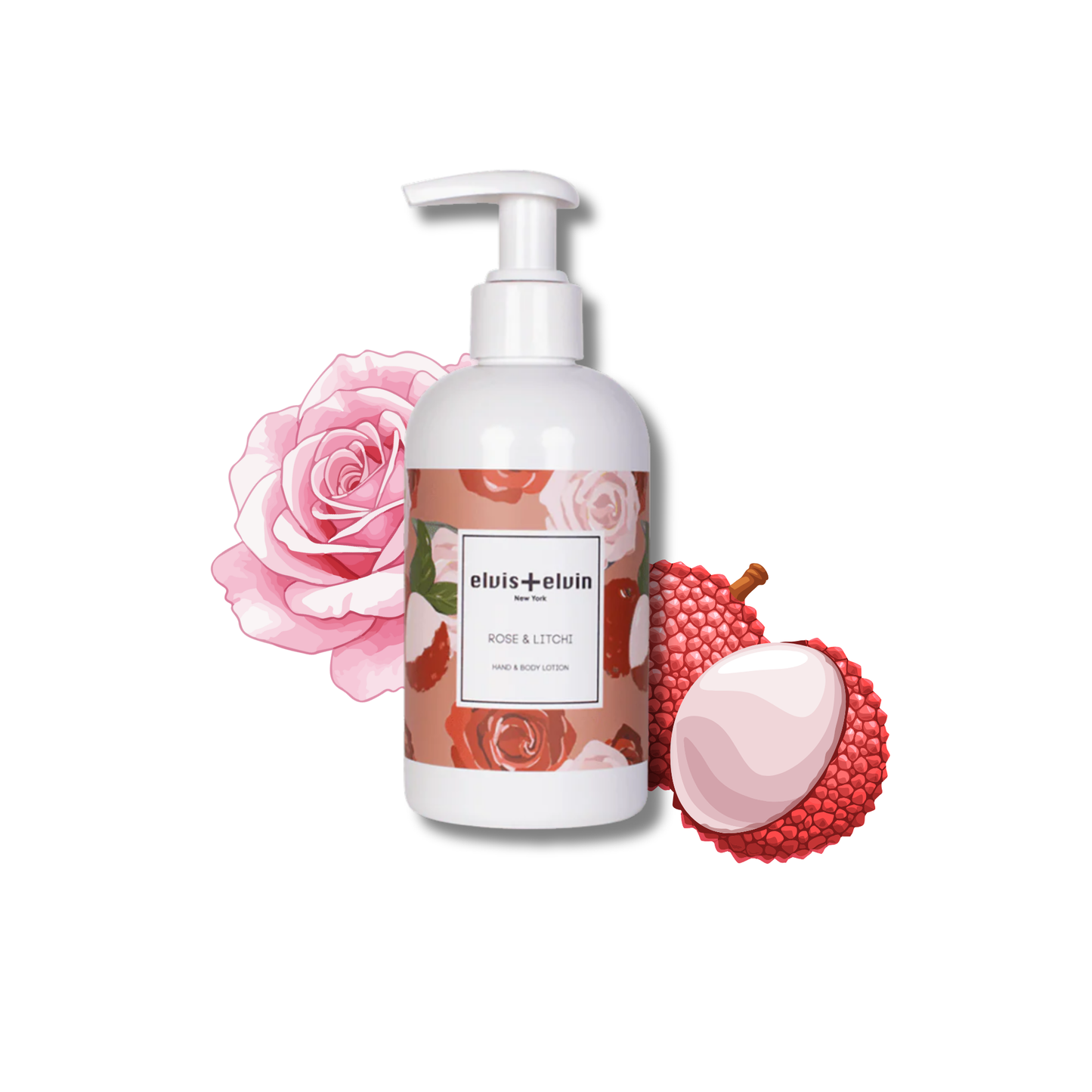 elvis+elvin Rose & Litchi Hand & Body Lotion