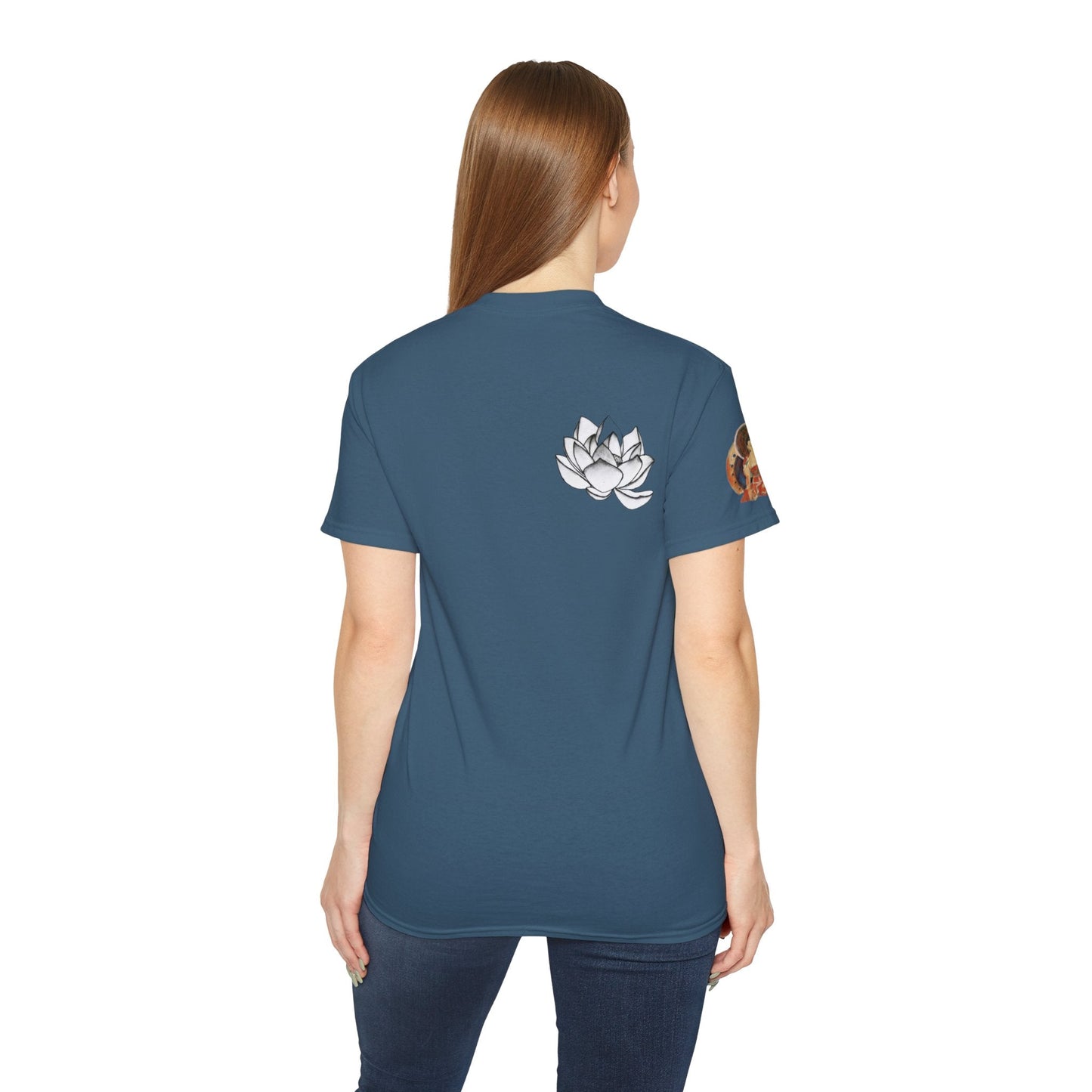 Fine Art Buddha Chalk Drawing Print Unisex Ultra Cotton Tee
