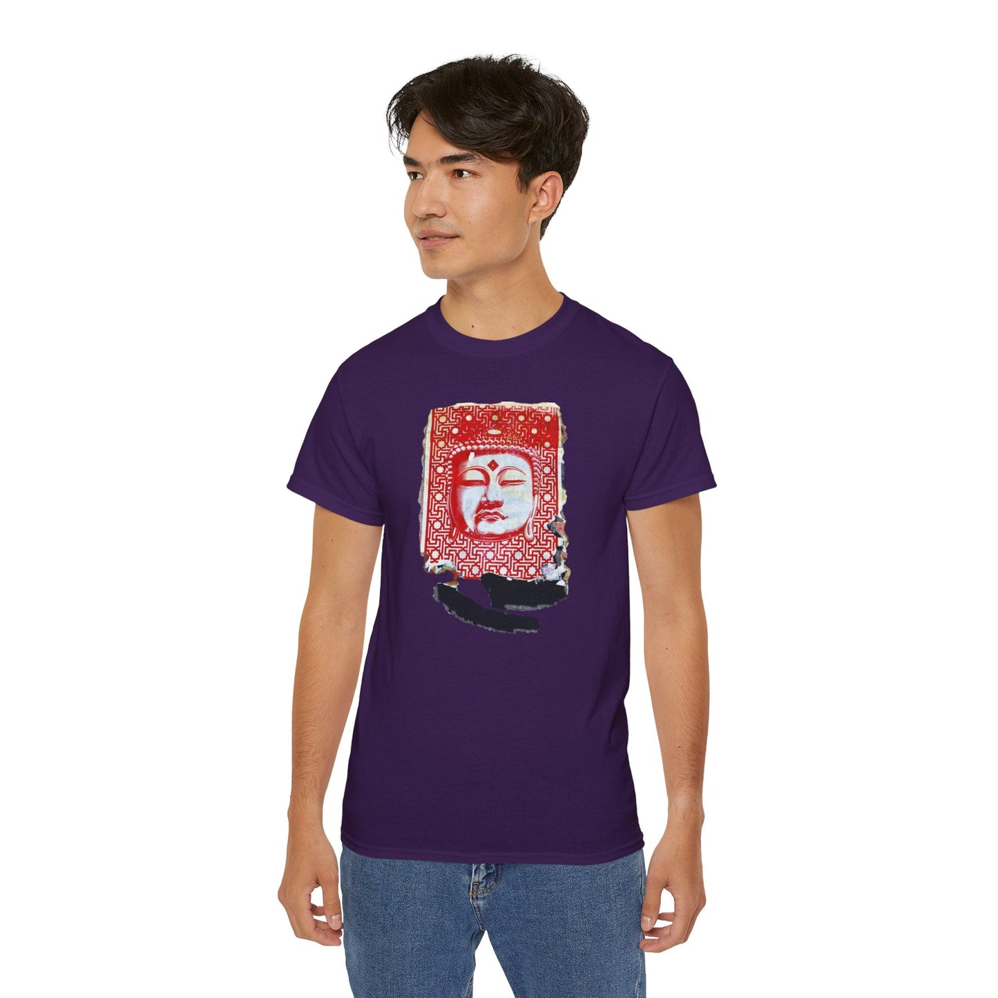 Fine Art Buddha Tablet Print Unisex Ultra Cotton Tee