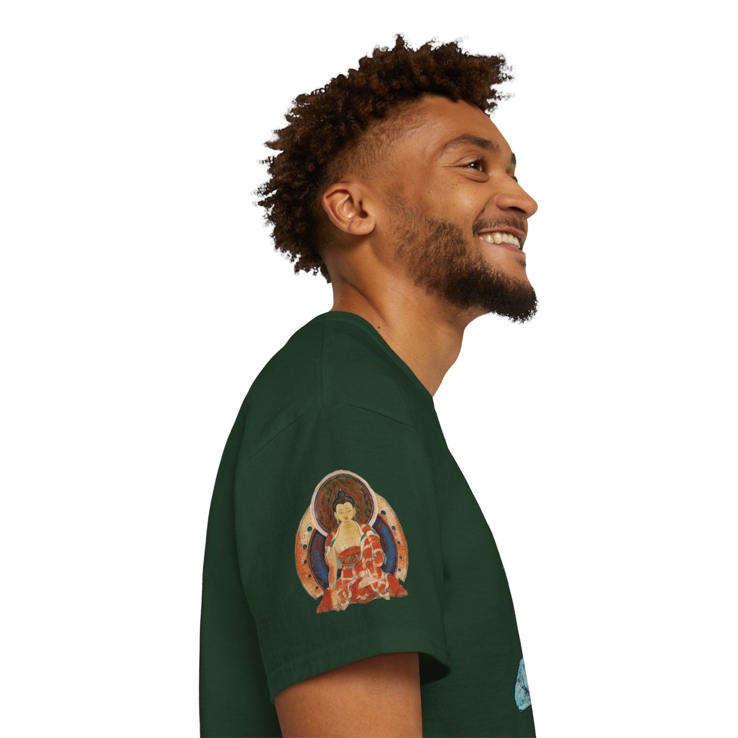 Fine Art Buddha Chalk Drawing Print Unisex Ultra Cotton Tee