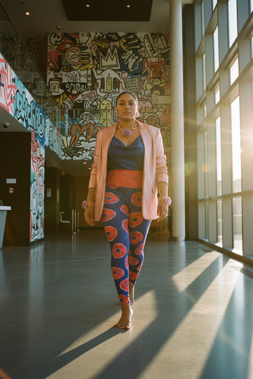 Phisherman Phish Donuts High Waisted Leggings