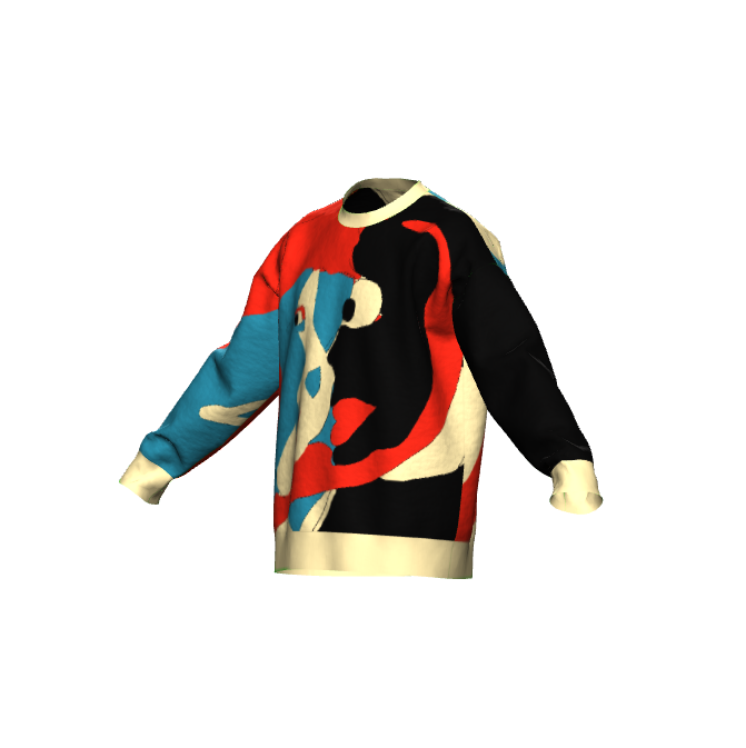 The Heart Knitted Sweater La Mancha Collection