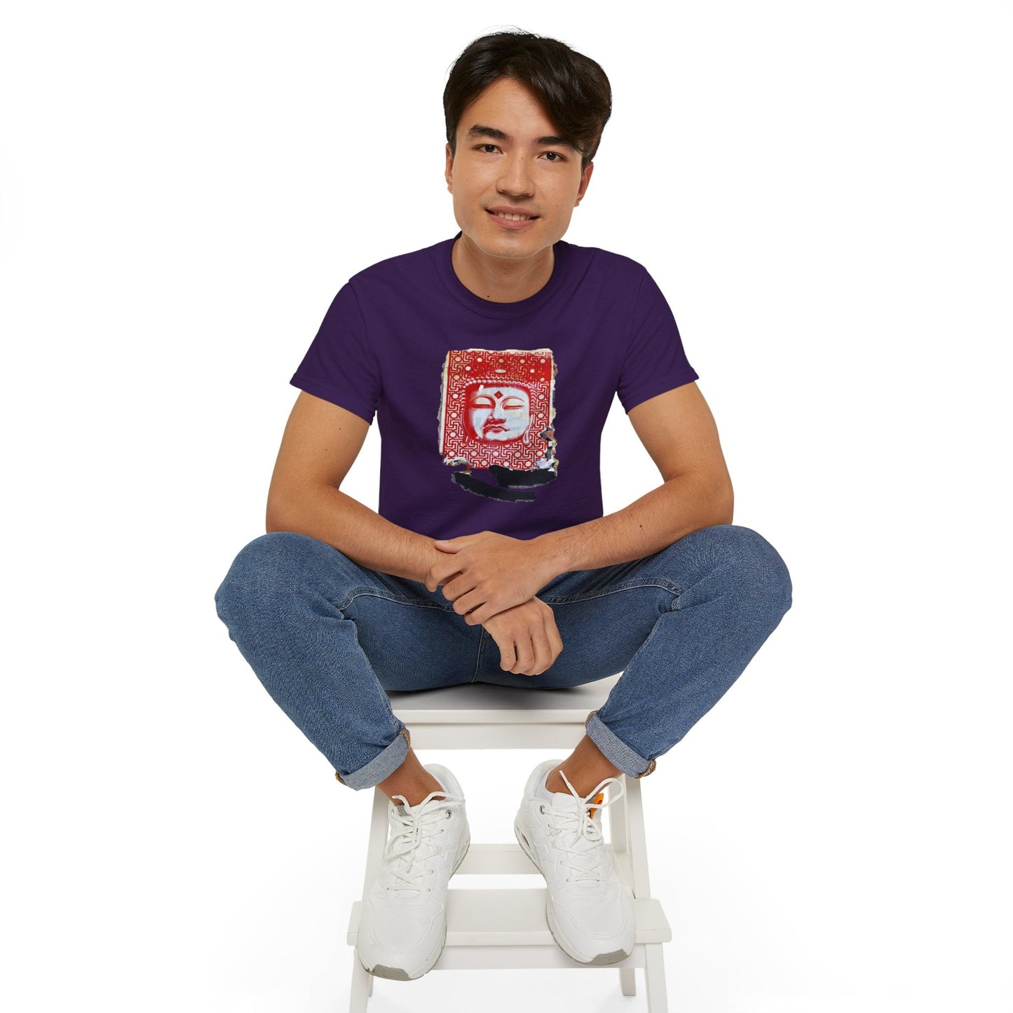 Fine Art Buddha Tablet Print Unisex Ultra Cotton Tee