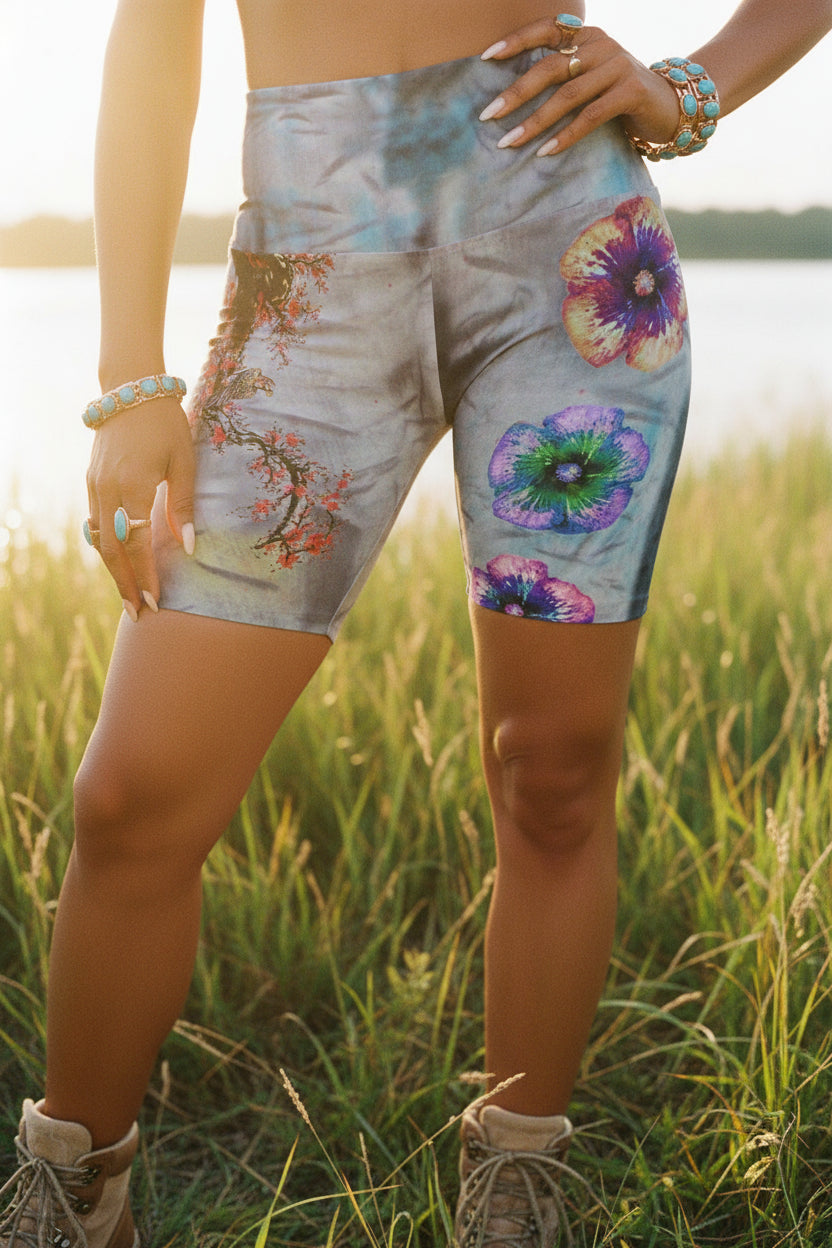 Kabloom High Waisted Yoga Shorts