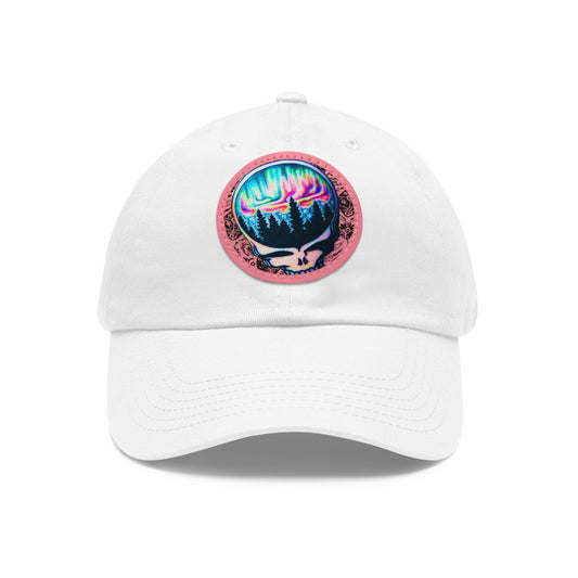 Aurora Borealis Leather Patch Cap