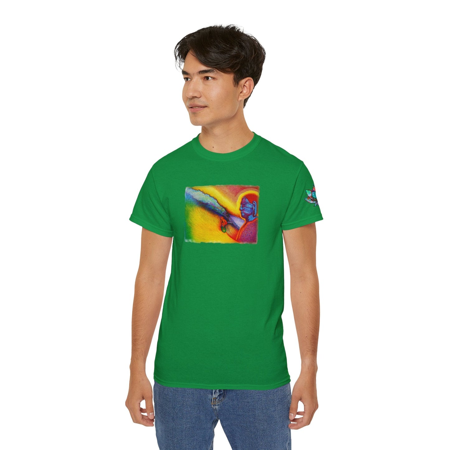 Surf is My Buddha Tablet Print Unisex Ultra Cotton Tee