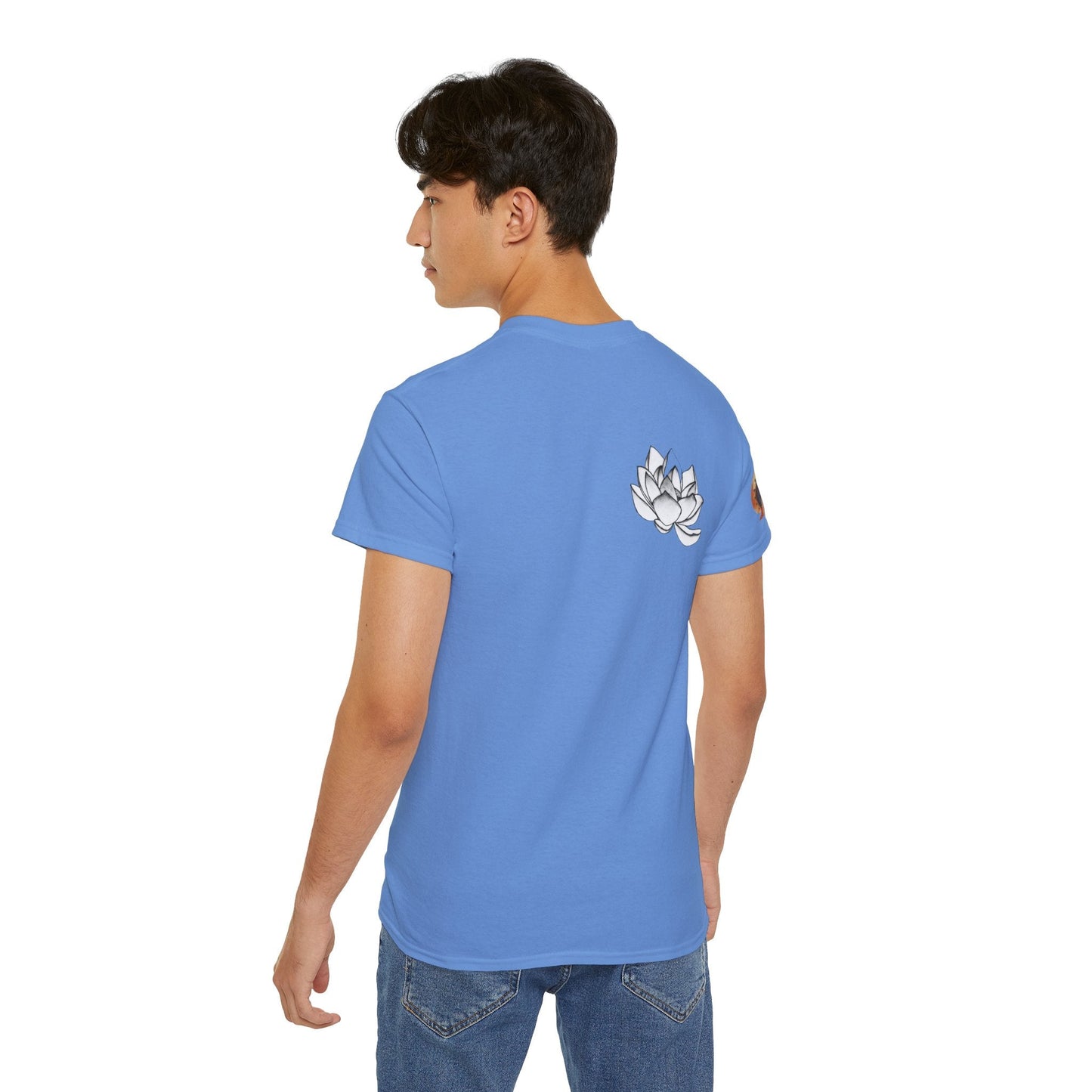 Fine Art Buddha Chalk Drawing Print Unisex Ultra Cotton Tee
