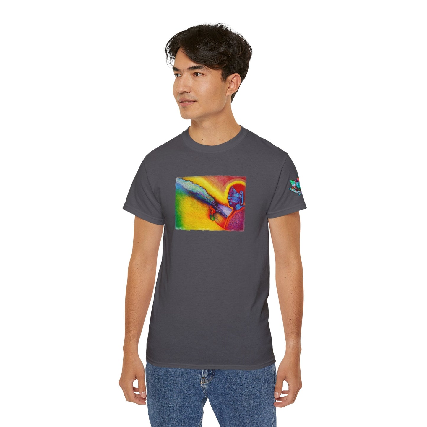 Surf is My Buddha Tablet Print Unisex Ultra Cotton Tee