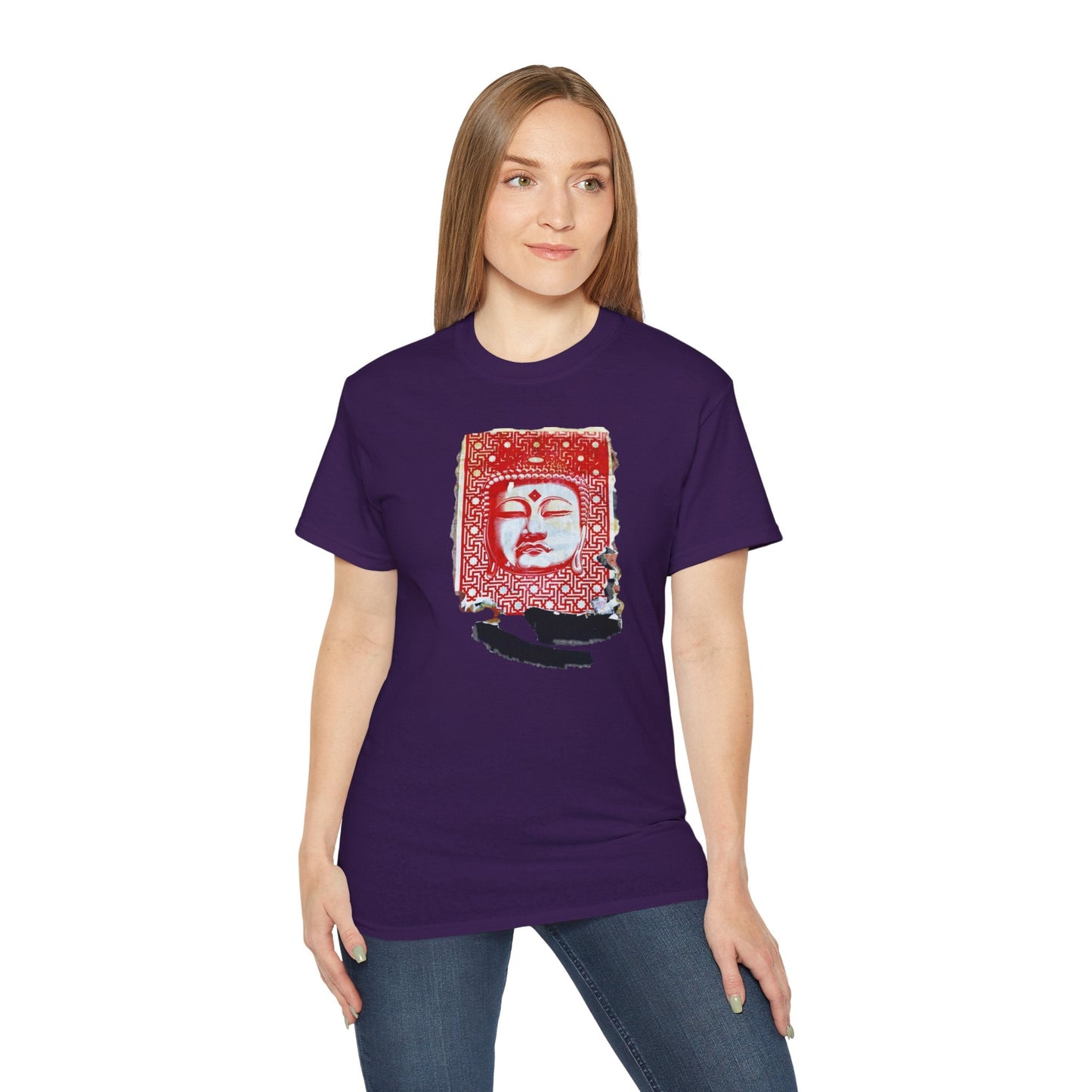 Fine Art Buddha Tablet Print Unisex Ultra Cotton Tee