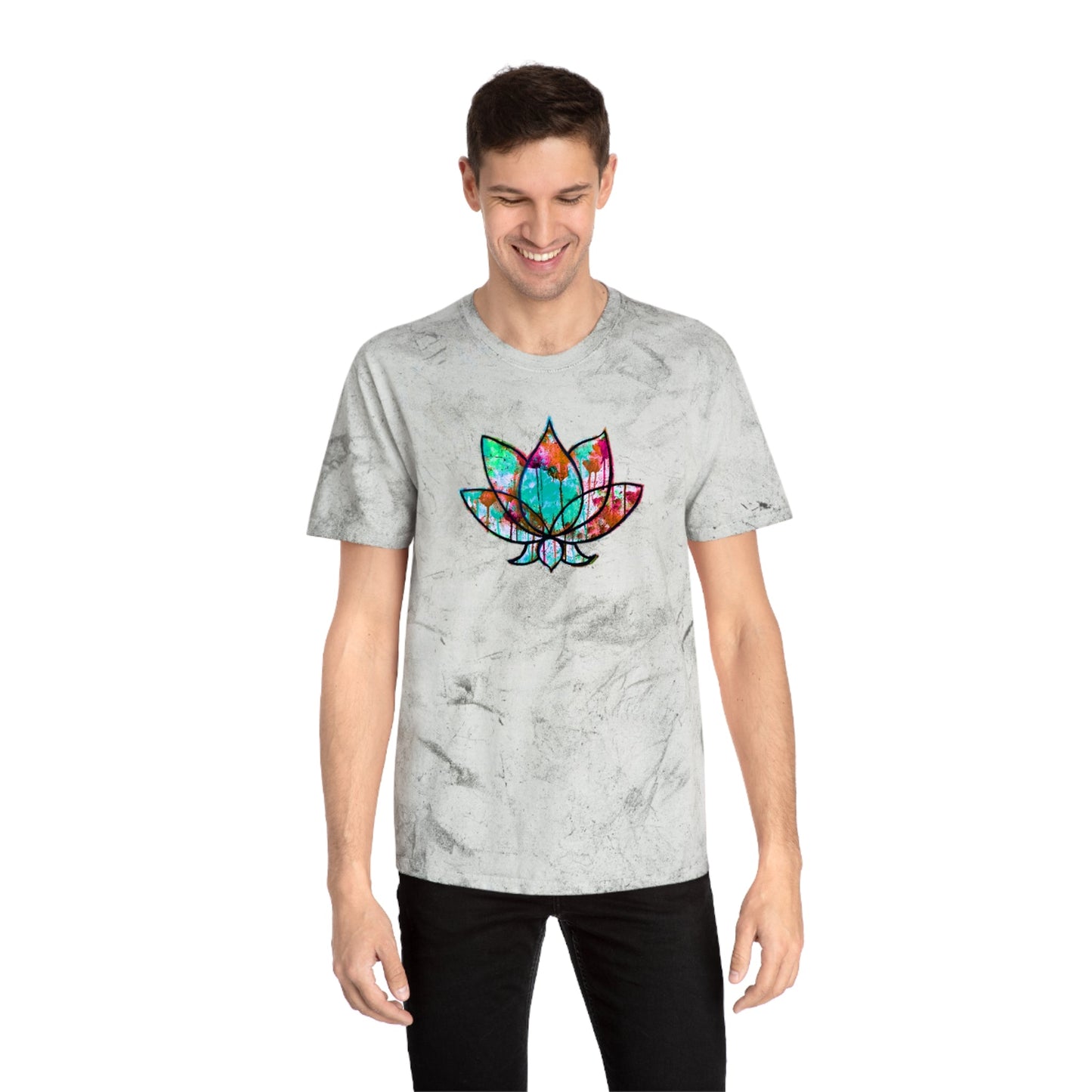 Unisex Lotus Bloom Industrial Dye Premium T-Shirt