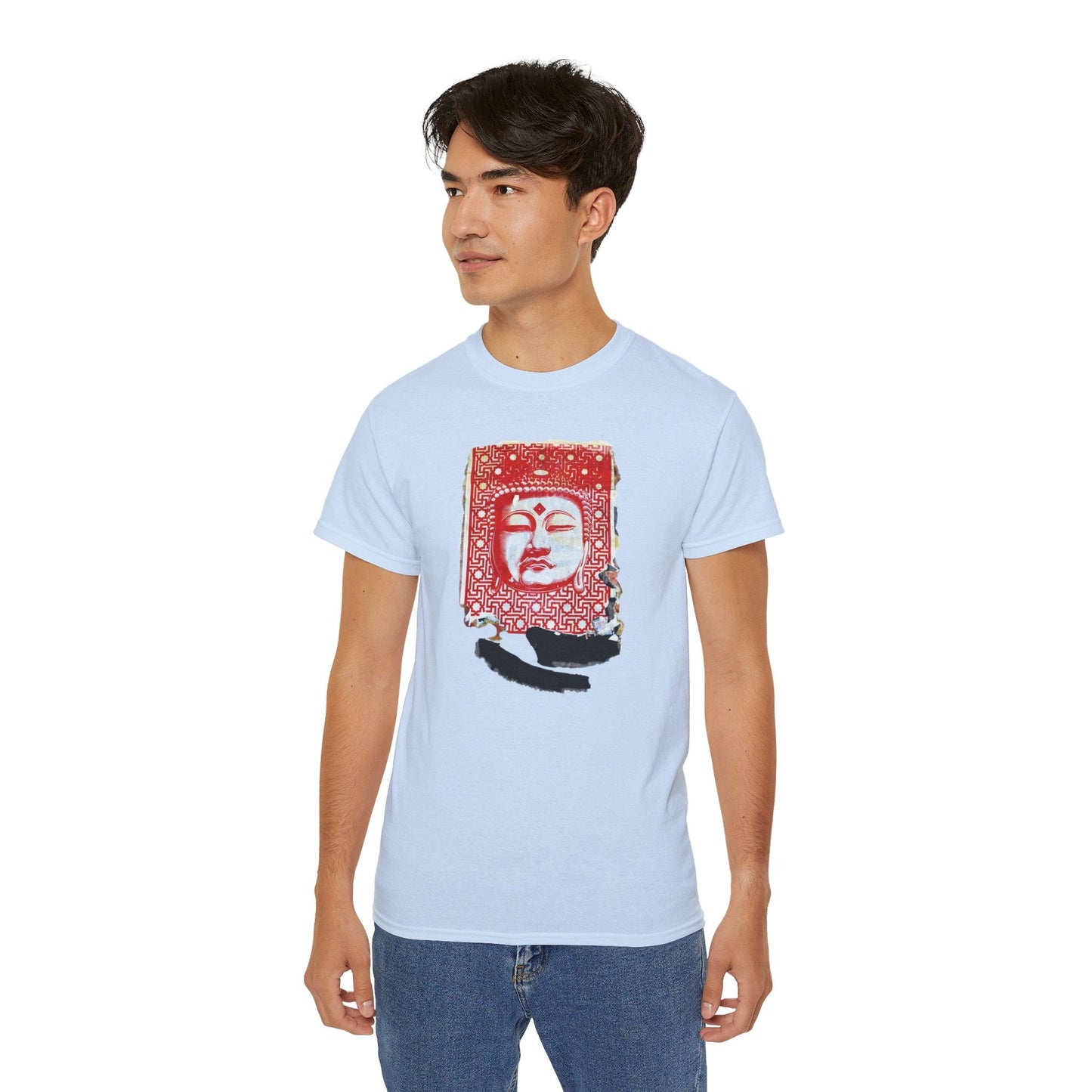 Fine Art Buddha Tablet Print Unisex Ultra Cotton Tee