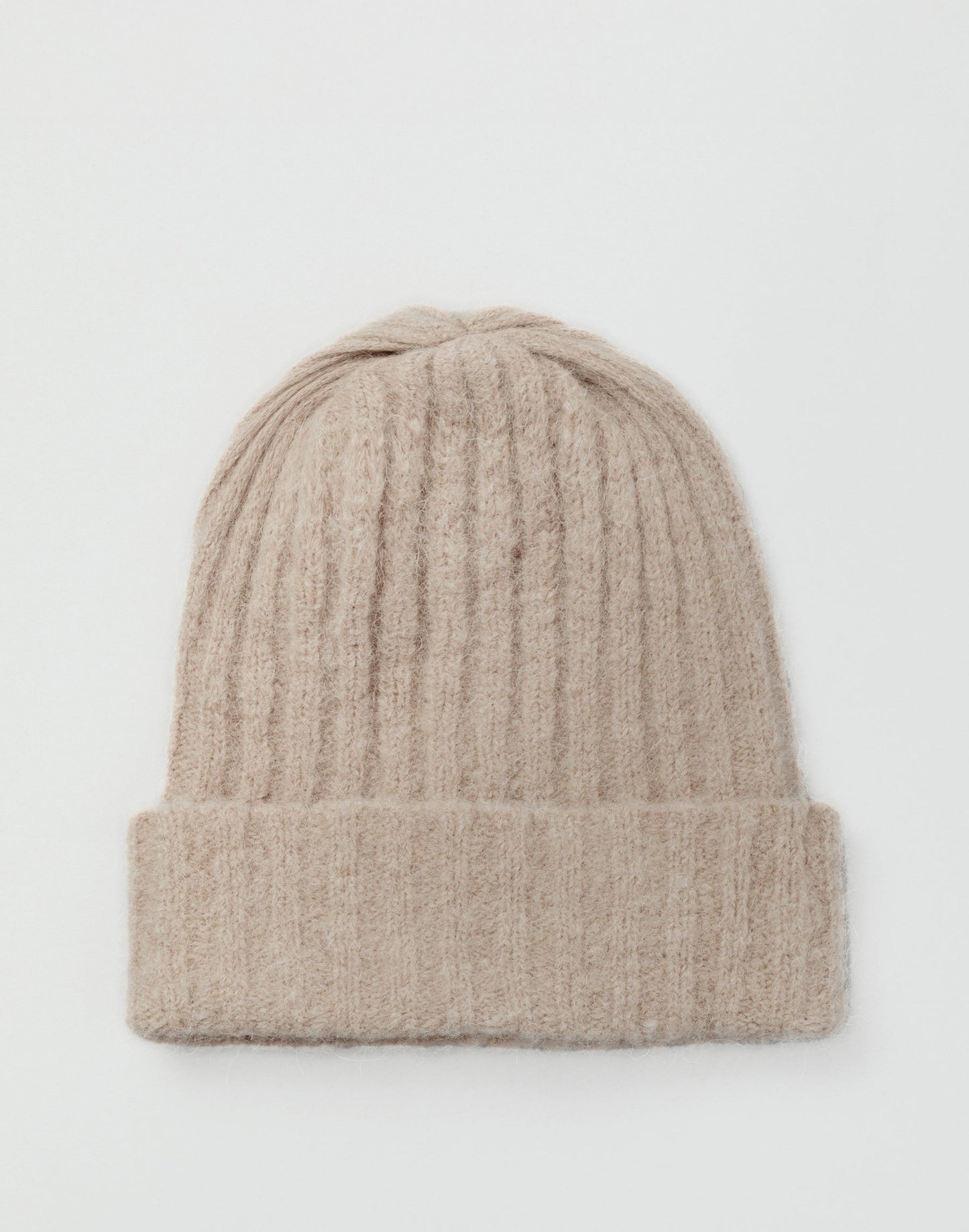 Alpaca Chunky Wool Rib Beanie