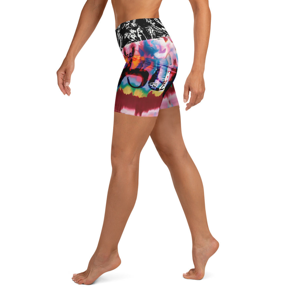 Shattered Dreams Yoga Shorts