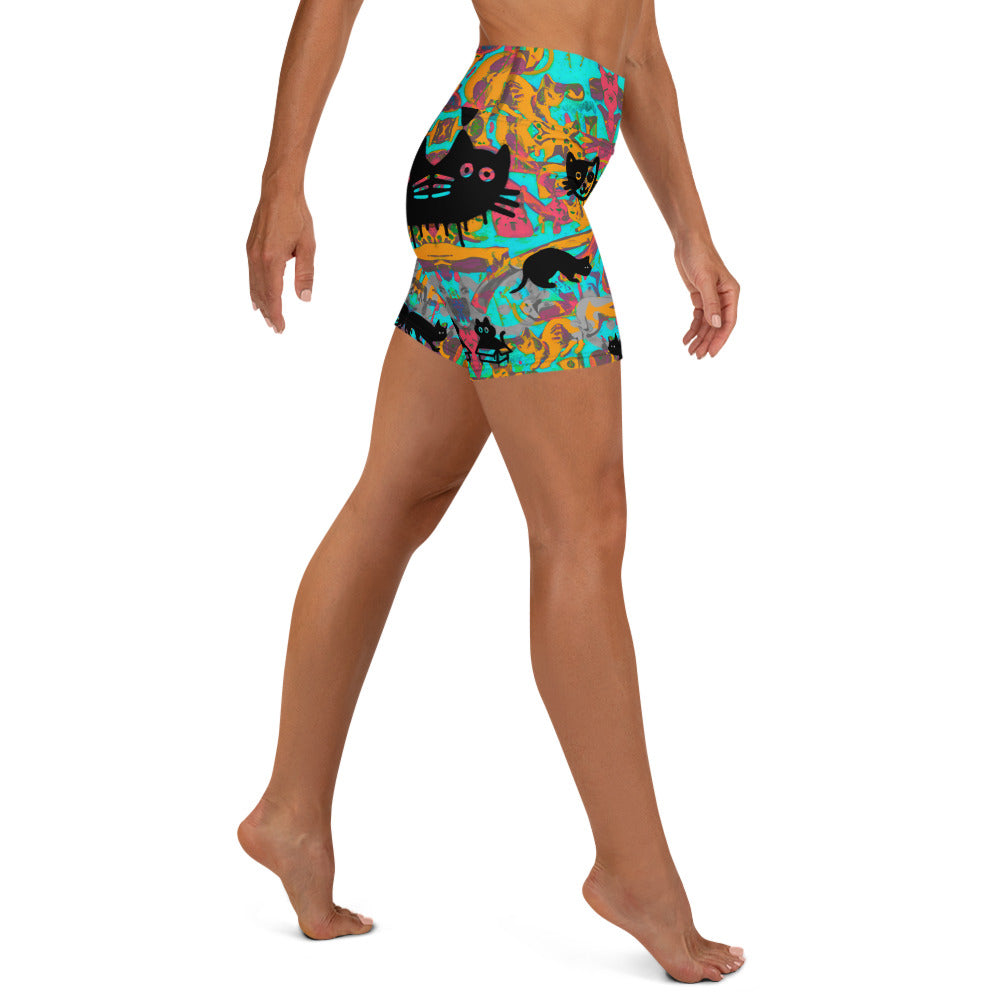 Only if you really LOVE CATS Yoga Shorts