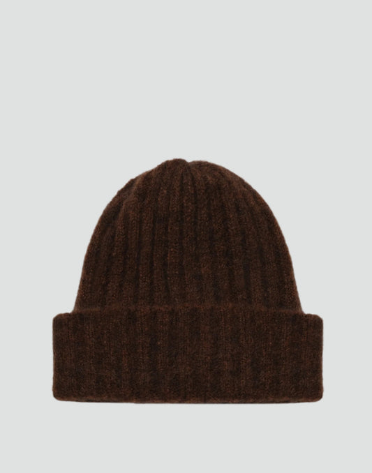 Alpaca Chunky Wool Rib Beanie