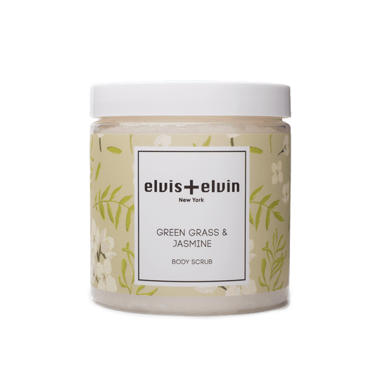 elvis+elvin Green Grass & Jasmine Body Scrub with Dead Sea Salt 300ml