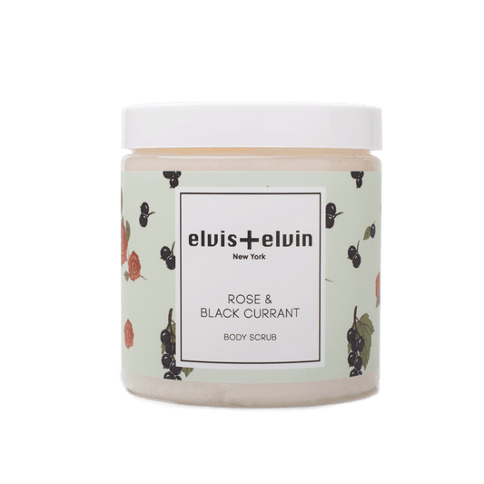 elvis+elvin Rose & Black Currant Body Scrub with Dead Sea Salt 300ml