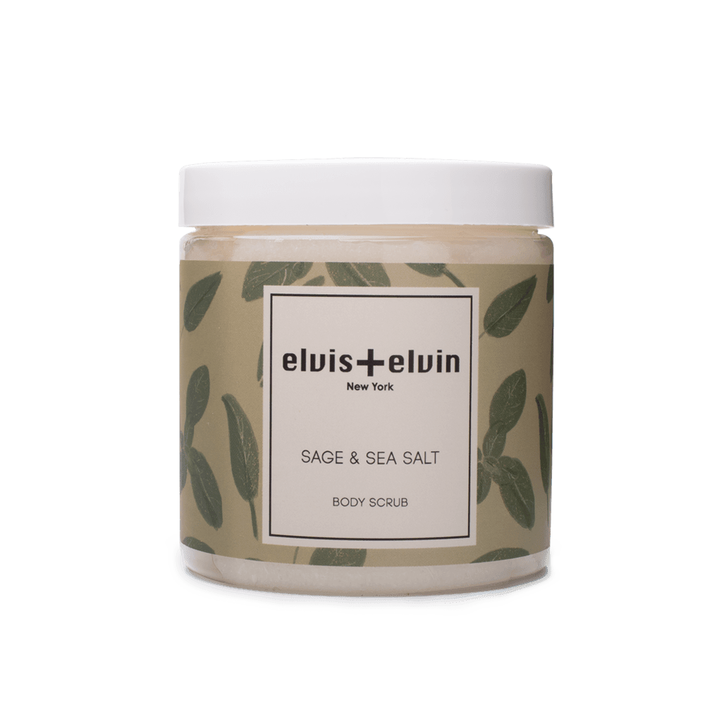 elvis+elvin Sage & Sea Salt Body Scrub with Dead Sea Salt 300ml