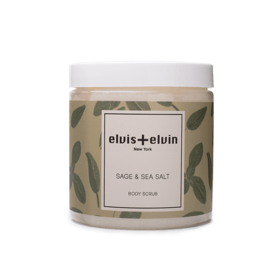 elvis+elvin Sage & Sea Salt Body Scrub with Dead Sea Salt 300ml