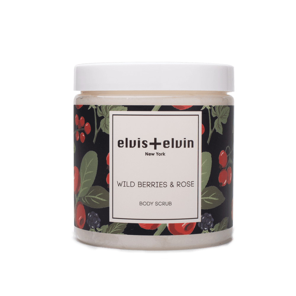 elvis+elvin Wild Berries & Rose Body Scrub with Dead Sea Salt 300ml