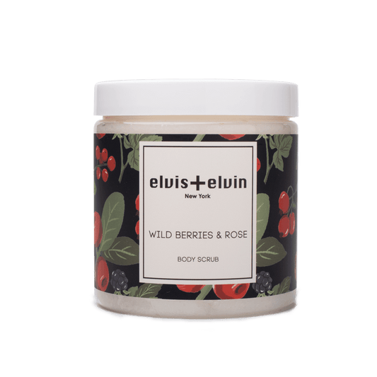 elvis+elvin Wild Berries & Rose Body Scrub with Dead Sea Salt 300ml
