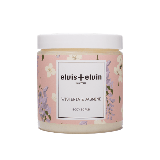 elvis+elvin Wisteria & Jasmine Body Scrub with Dead Sea Salt 300ml