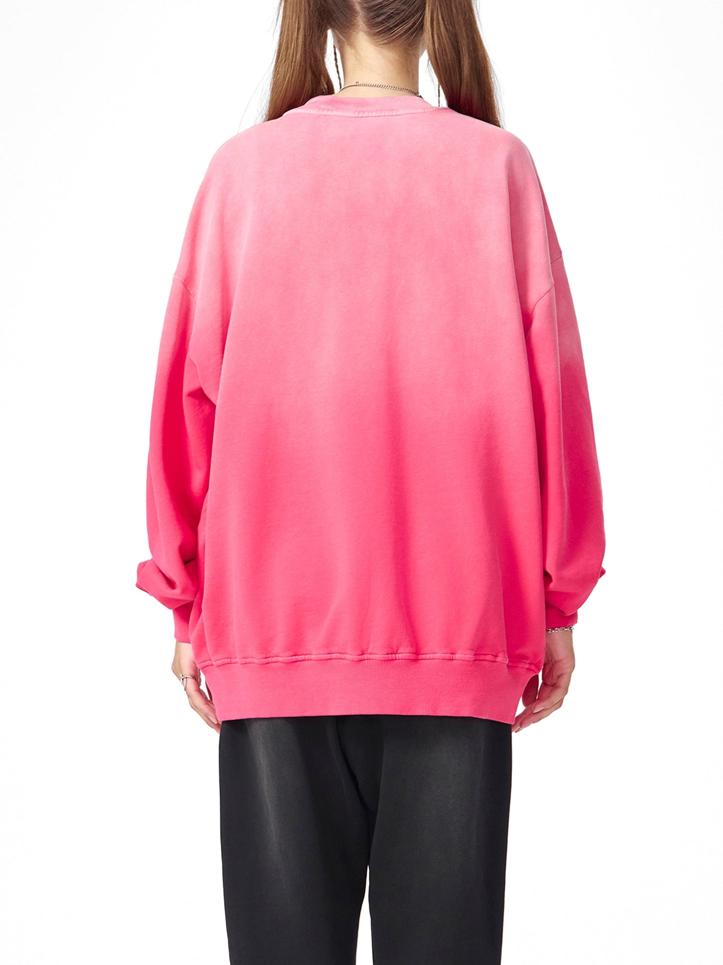 Amaru Khan Stars Handcrafted Vintage Wash Drop-Shoulder Sweatshirt