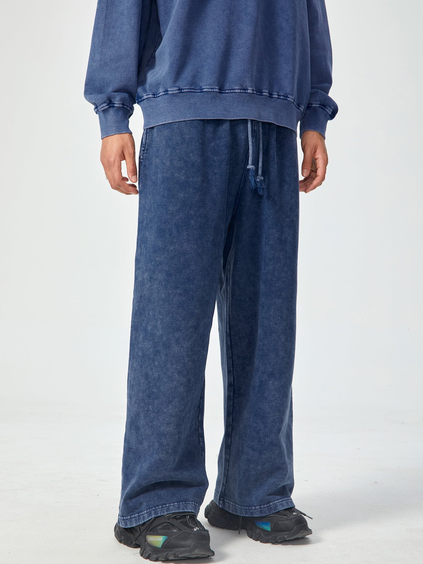 Amaru Khan Stars Acid Wash Straight Leg Pants