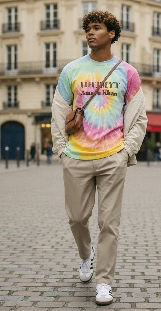 IJHTMYT Oversized tie-dye t-shirt