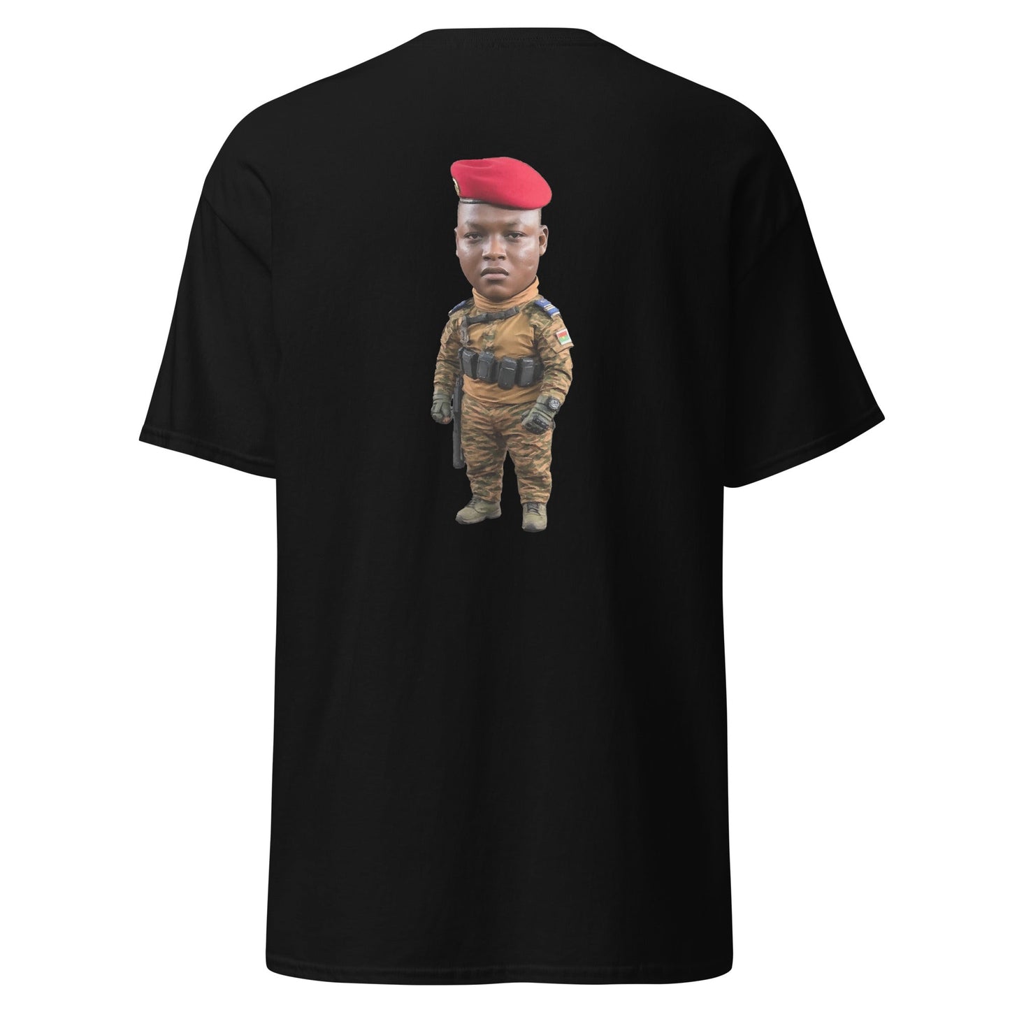 Ibrahim Traoré Fine Embroidery Unisex classic tee