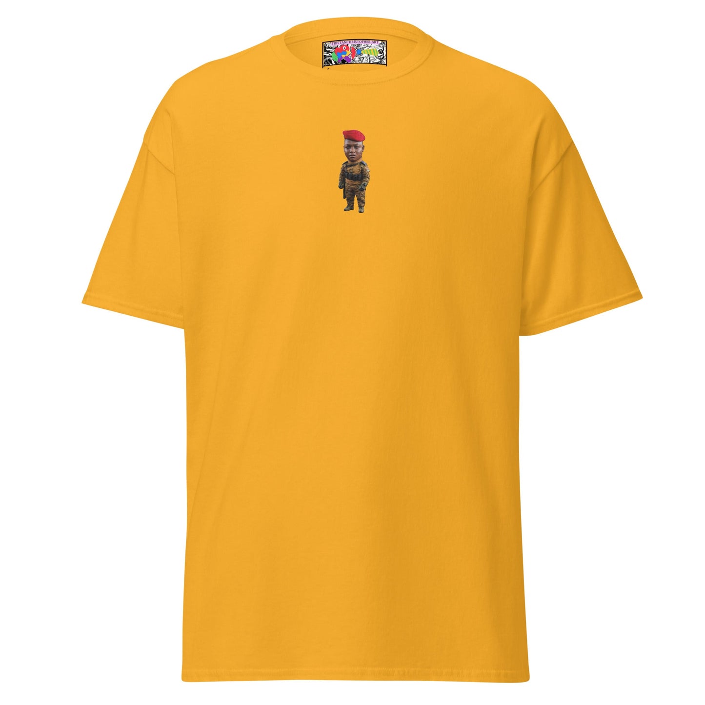 Ibrahim Traoré Fine Embroidery Unisex classic tee